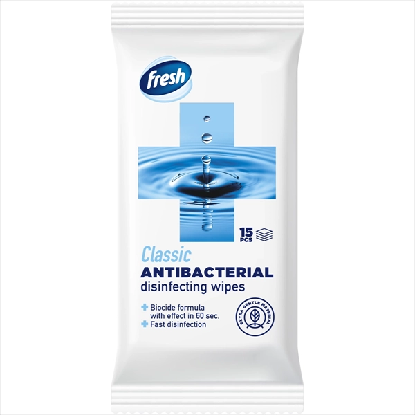 FRESH VLAŽNE MARAMICE CLASSIC ANTIBACTERIAL 15KOM
