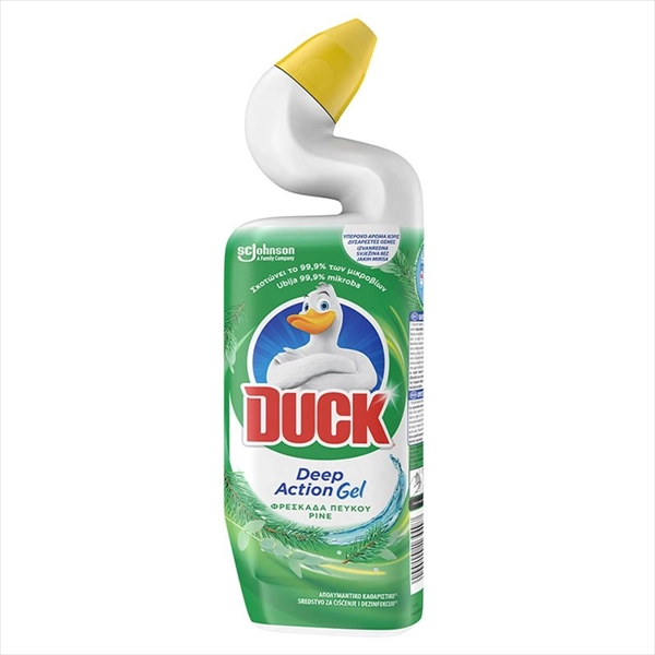 DUCK TEČNOST ZA ČIŠĆENJE WC ŠOLJE DEEP ACTION GEL PINE 750ML