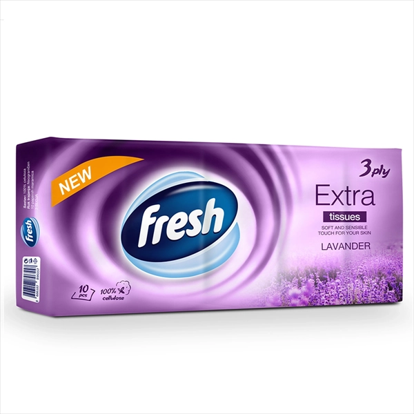 FRESH PAPIRNE MARAMICE EXTRA LAVANDA 3 SLOJA 10X10KOM