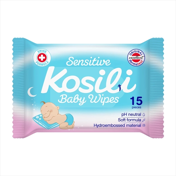 KOSILI VLAŽNE MARAMICE ZA BEBE ULTRA SENSITIVE PLAVE 15KOM