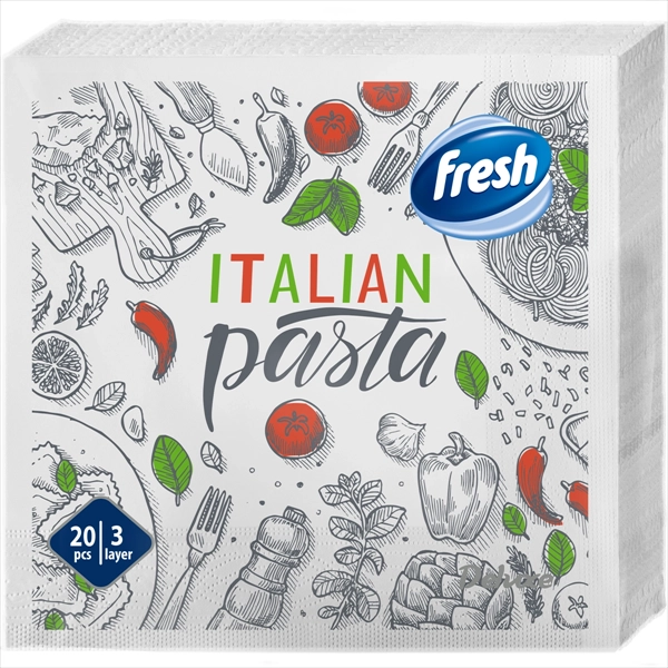 FRESH PAPIRNA SALVETA DELUXE HRANA 3 SLOJA 33X33CM 20KOM