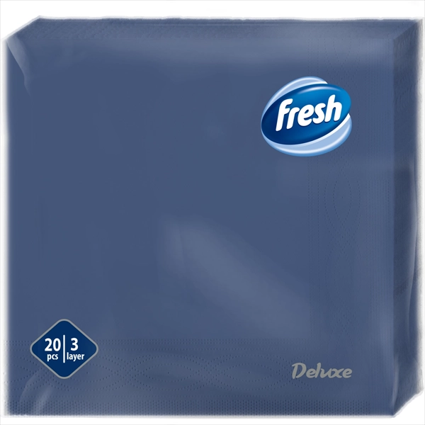 FRESH PAPIRNA SALVETA DELUXE PLAVA 3 SLOJA 33X33CM 20KOM