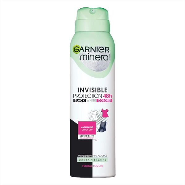 GARNIER MINERAL DEO SPREJ INVISIBLE PROTECT. FLORAL TOUCH WOMEN 150ML