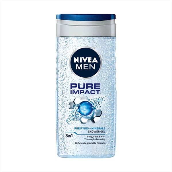 NIVEA MEN GEL ZA TUŠIRANJE PURE IMPACT 250ML
