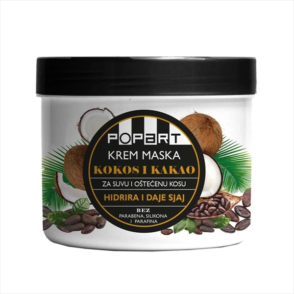 STILL POPART KREM MASKA ZA KOSU KOKOS I KAKAO 93% PRIRODNO 500ML