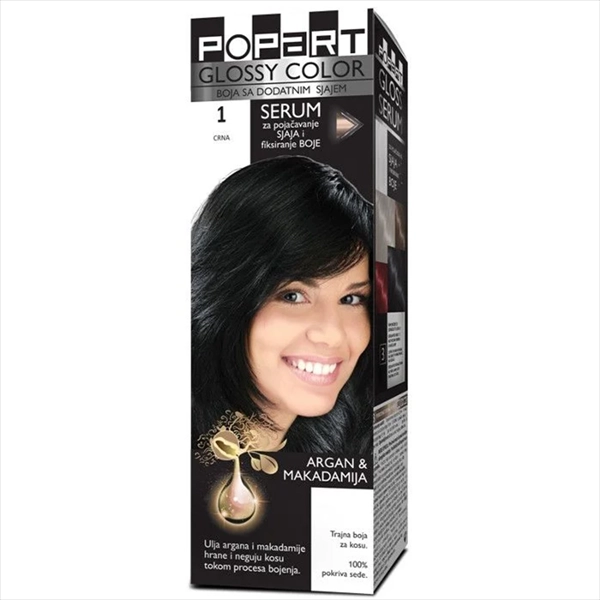 STILL POPART GLOSS COLOR BOJA ZA KOSU 1 CRNA