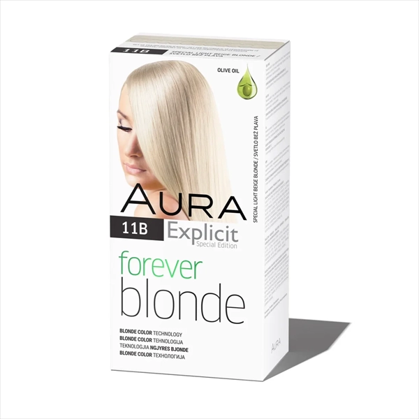 AURA EXPLICIT FOREVER BLONDE BOJA ZA KOSU 11B SVETLO BEŽ PLAVA