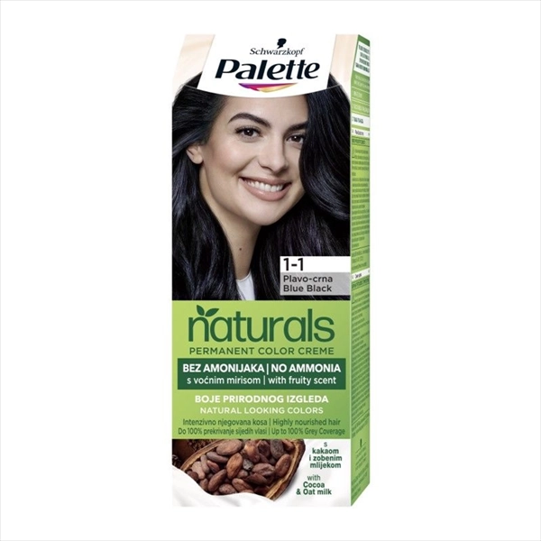 PALETTE NATURALS COLOR BOJA ZA KOSU 909 (1-1) PLAVIČASTO CRNA
