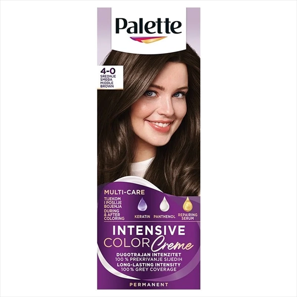 PALETTE INTENSIVE COLOR CREME BOJA ZA KOSU 4-0 (N3) SREDNJE SMEĐA