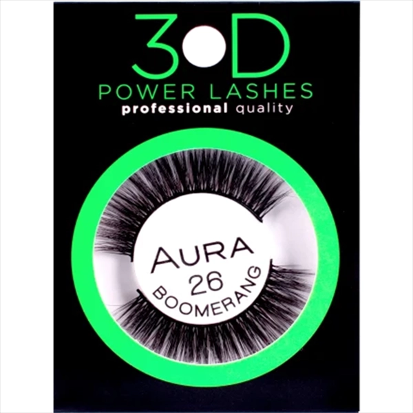 AURA VEŠTAČKE TREPAVICE 3D POWER LASHES 26 BOOMERANG