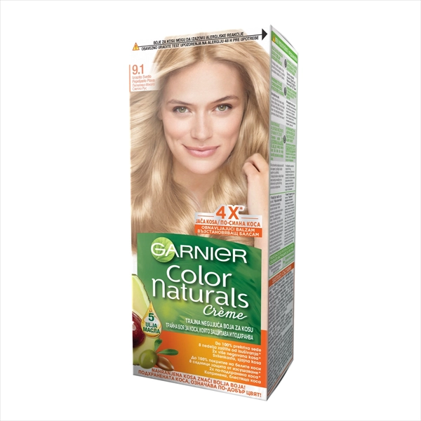 GARNIER COLOR NATURALS BOJA ZA KOSU 9.1 IZRAZITO SVETLO PEPELJ. PLAVA