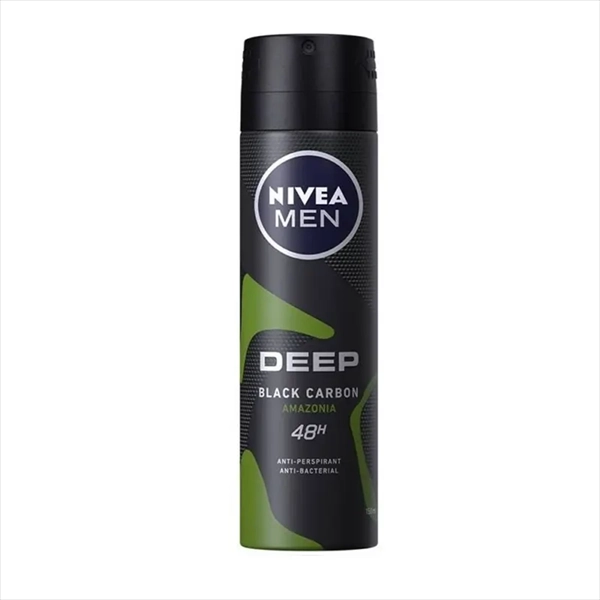 NIVEA MEN DEO SPREJ DEEP BLACK CARBON AMAZONIA 150ML