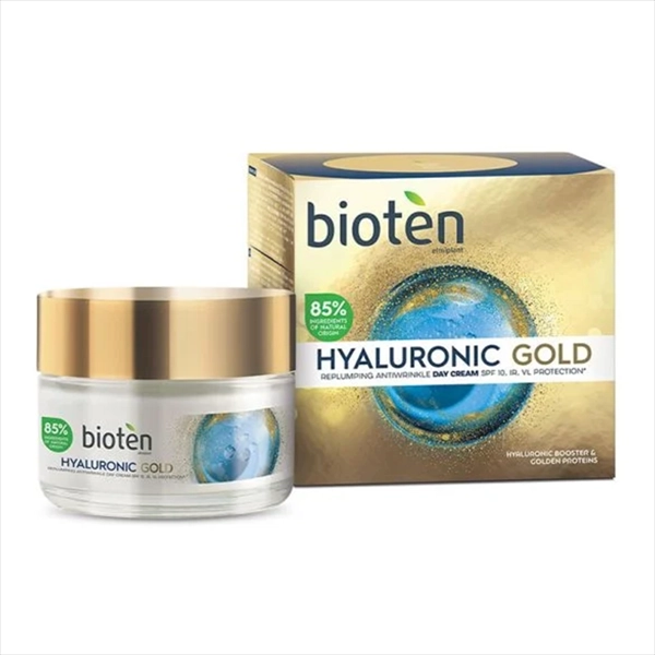 BIOTEN DNEVNA KREMA ZA LICE HYALORONIC GOLD SPF10 50ML