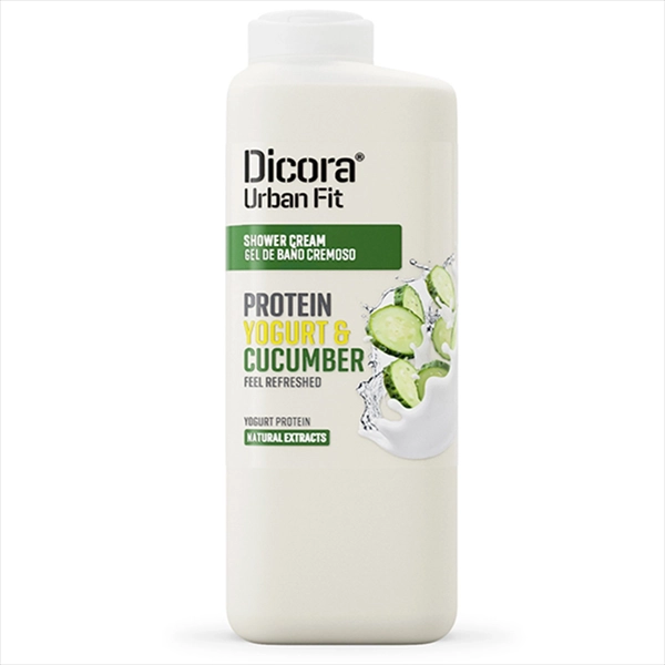 DICORA URBAN FIT KREMASTI GEL ZA TUŠIR. PROTEIN YOGURT&CUCUMBER 400ML