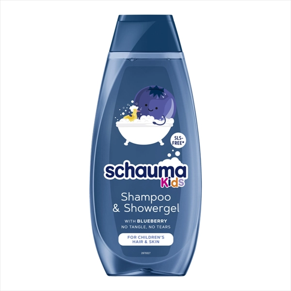 SCHAUMA KIDS ŠAMPON ZA KOSU I GEL ZA TUŠIRANJE BLUEBERRY 2U1 400ML