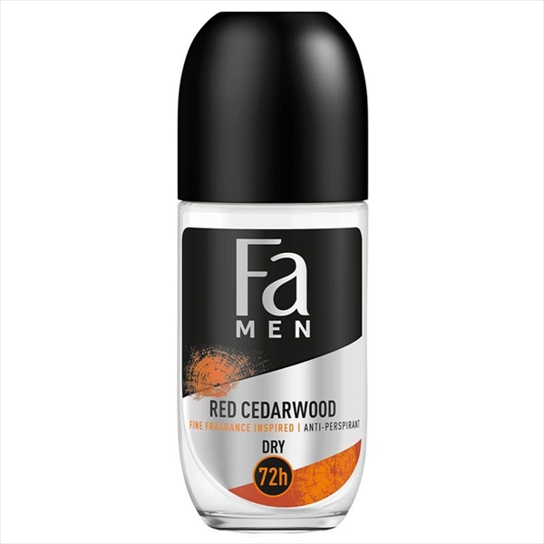 FA MEN DEO ROLL-ON RED CEDARWOOD 50ML