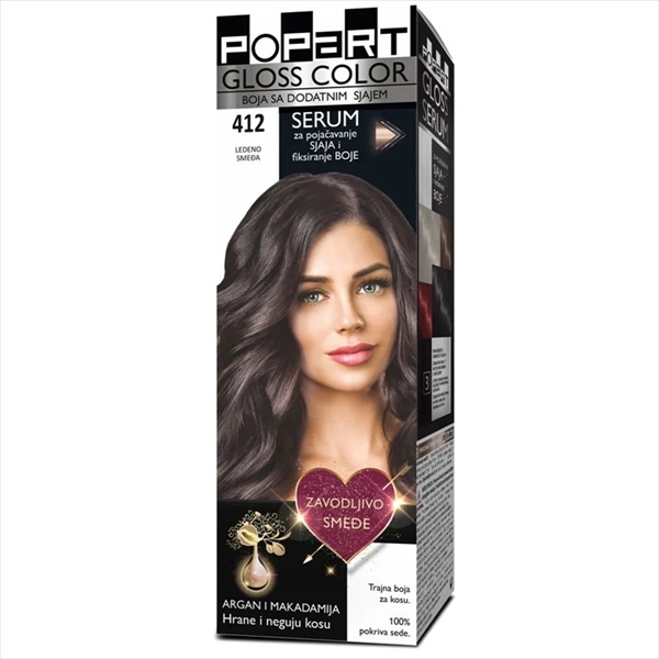 STILL POPART GLOSS COLOR BOJA ZA KOSU 412 LEDENO SMEĐA