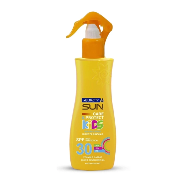 MULTIACTIV SUN CARE&PROTECT KIDS MLEKO ZA SUNČANJE SPREJ SPF30 200ML