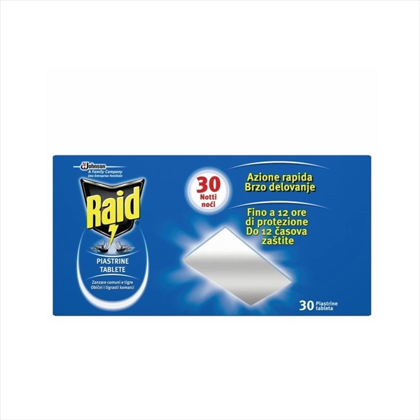RAID TABLETE ZA EL.APARAT PROTIV KOMARACA 30KOM