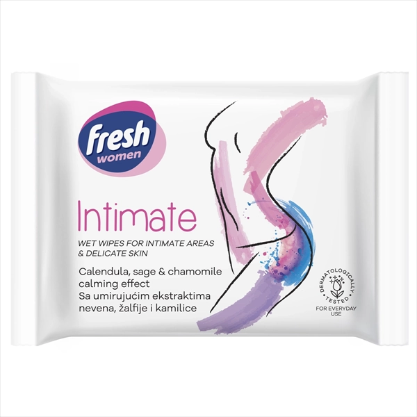 FRESH WOMEN VLAŽNE MARAMICE ZA INTIMNU NEGU INTIMATE 20KOM