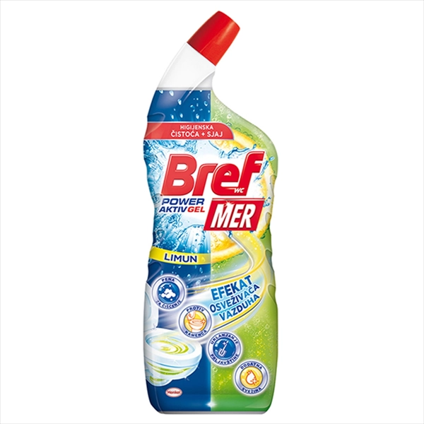 BREF WC POWER GEL LEMON 700ml