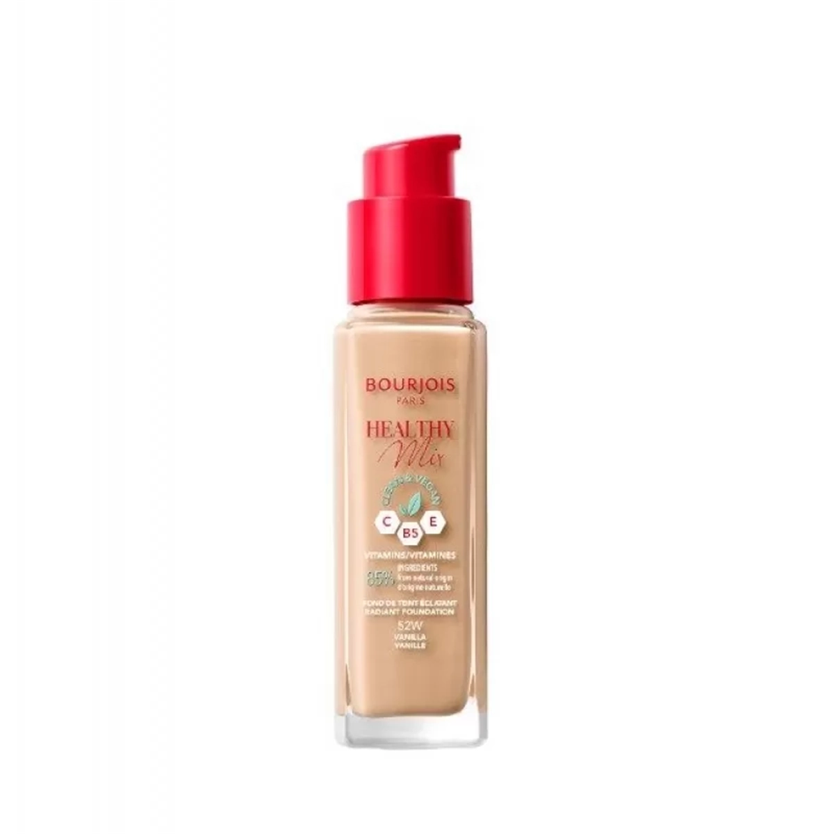 BOURJOIS TEČNI PUDER HEALTHY MIX VEGAN 52 VANILLA 30ML