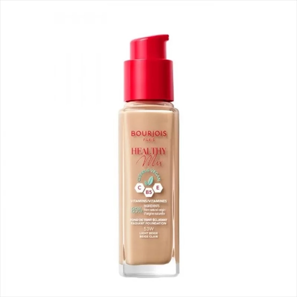BOURJOIS TEČNI PUDER HEALTHY MIX VEGAN 53 LIGHT BIEGE 30ML