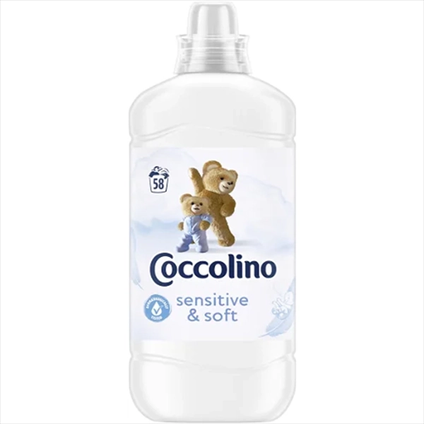 COCCOLINO OMEKŠIVAČ ZA VEŠ SENSITIVE&SOFT 58 PRANJA 1.45L