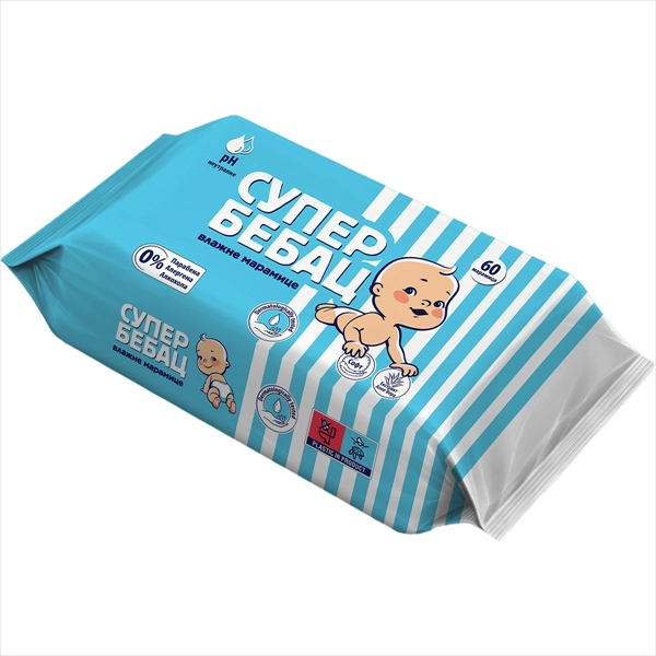 SUPER BEBAC VLAŽNE MARAMICE ALOE VERA 60KOM