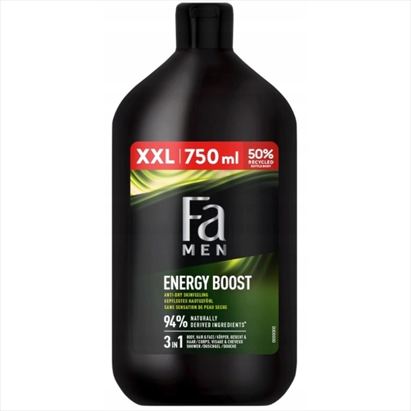 FA MEN GEL ZA TUŠIRANJE ENERGY BOOST 3U1 750ML
