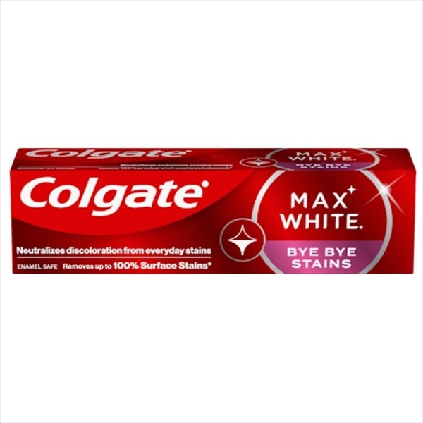 COLGATE PASTA ZA ZUBE MAX WHITE BYE BYE STAINS 75ML