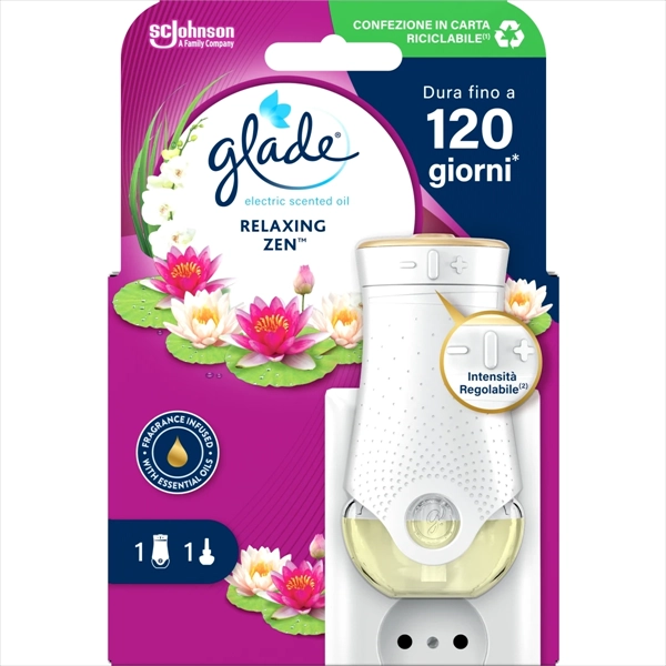 GLADE EL.ISPARIVAČ KOMPLET OSVEŽIVAČ PROSTORA RELAXING ZEN 20ML