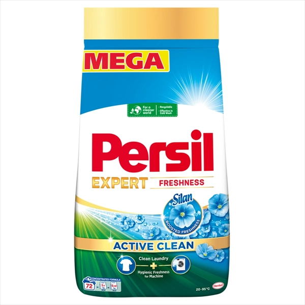 PERSIL PRAŠKASTI DETERDŽENT ACTIVE CLEAN SILAN 72 PRANJA 5.4KG