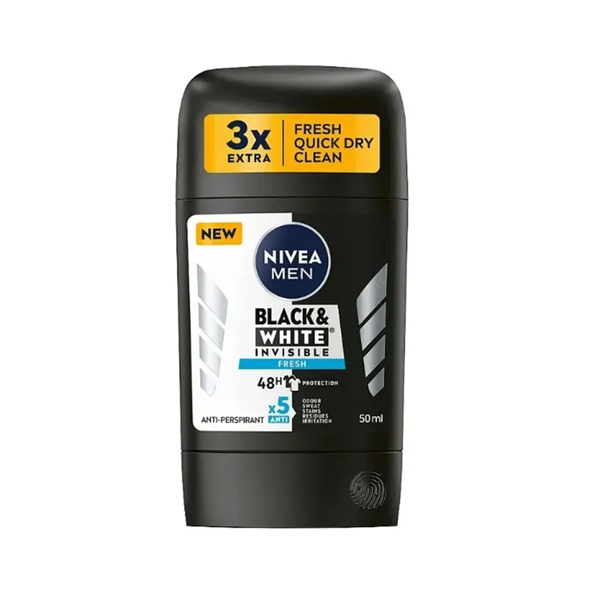 NIVEA MEN DEO STIK BLACK&WHITE INVISIBLE FRESH 50ML