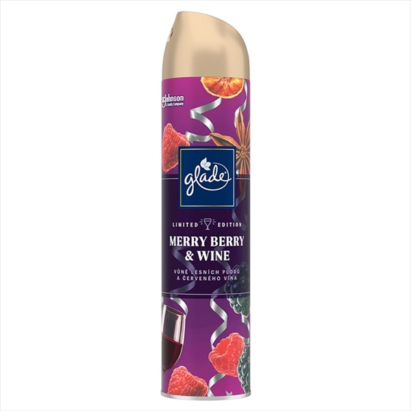 GLADE OSVEŽIVAČ PROSTORA SPREJ MERRY BERRY&WINE 300ML