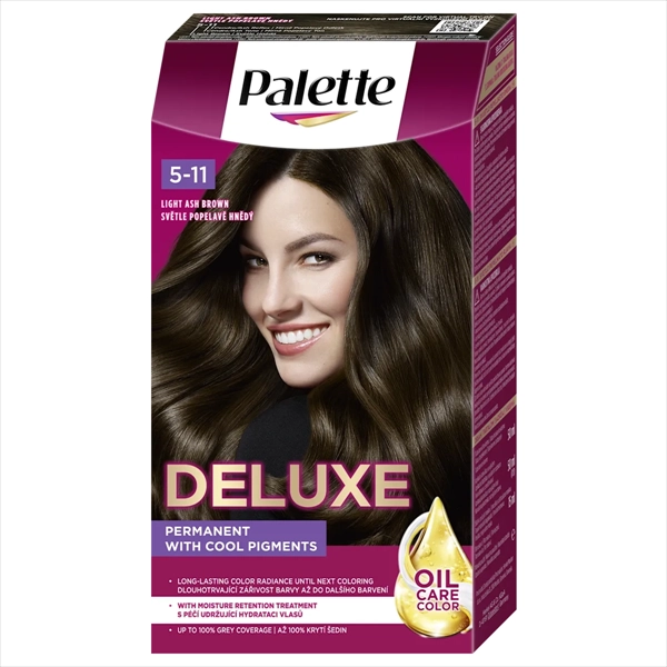 PALETTE DELUXE BOJA ZA KOSU 5-11 SVETLO PEPELJASTO SMEĐA