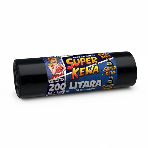 SUPER KEWA KESE ZA SMEĆE 200L 10KOM