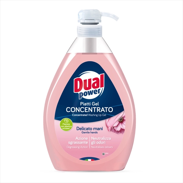 DUAL GEL DETERDŽENT ZA PRANJE SUDOVA DELICATO MANI PUMPICA 1L