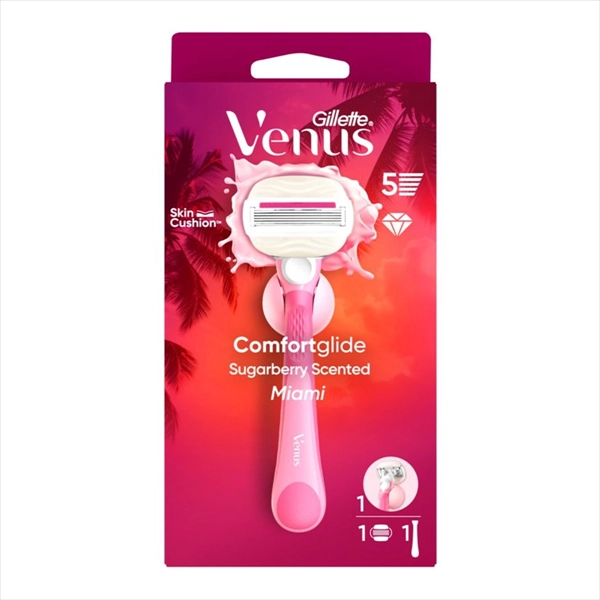 GILLETTE BRIJAČ VENUS COMFORTGLIDE MIAMI SUGARBERRY DRŠKA + 1 DOPUNA