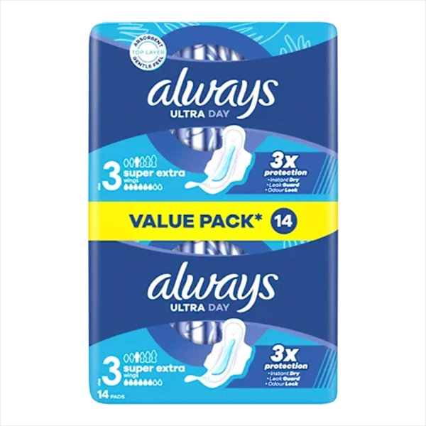 ALWAYS HIGIJENSKI ULOŠCI ULTRA DAY SUPER EXTRA DUO VELIČINA 3 14KOM