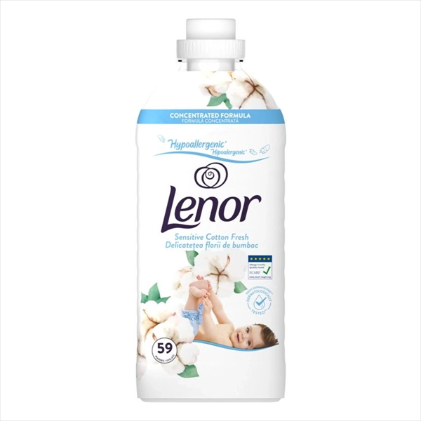 LENOR OMEKŠIVAČ ZA VEŠ SENSITIVE COTTON FRESH 59 PRANJA 1239ML