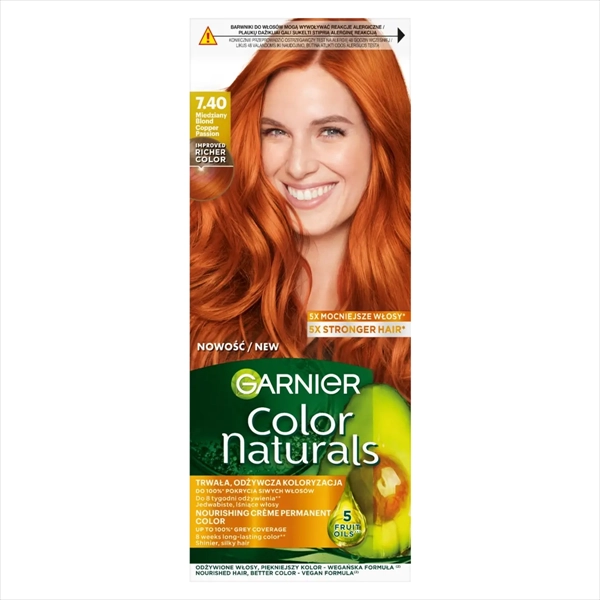 GARNIER COLOR NATURALS BOJA ZA KOSU 7.40 STRASTVENO BAKARNA