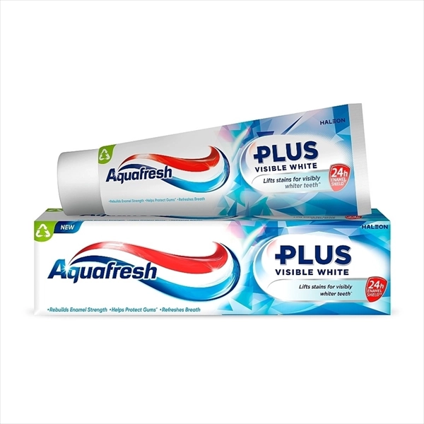 AQUAFRESH PASTA ZA ZUBE VISIBLE WHITE 75ML