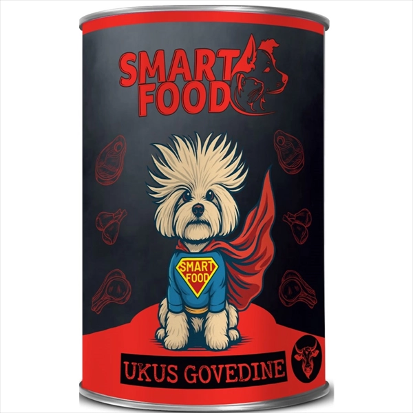 SMART FOOD HRANA ZA PSE GOVEDINA 1.24KG